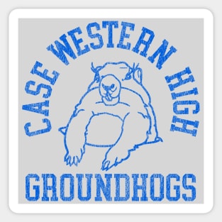 Case Western High Groundhogs (Grey) / Groundhog Day Movie Fan Art Sticker